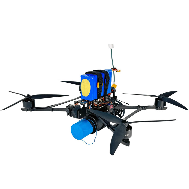 FPV дрон 10 дюймів BPK-10 DROPSHIPER (2,5-3W / 5.8 GHz / ELRS / 915 MHz / 8400 mAh / 5 kg) з АКБ і скидом на 1 БП